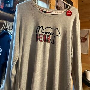 Gray 'Mama Bear' Long Sleeve Shirt